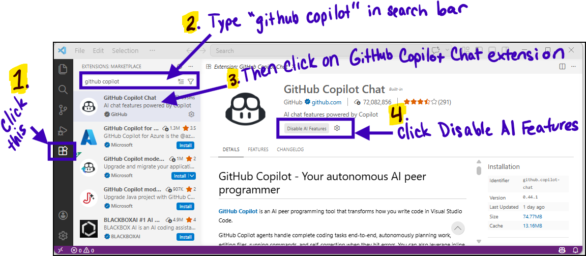 GitHub Copilot Chat extension