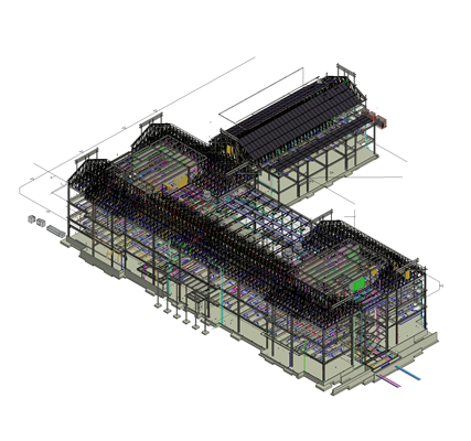 BIM Structural Model of the Ashraf Islam Engineering Building Architectural